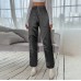 trade women's overalls High waist slim casual pants Wide leg pants