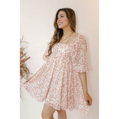in the flow floral dress