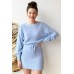 tie waist sweater dress