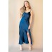 honeymoon with me cowel neck dress