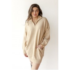 hadleigh half zip sweater dress