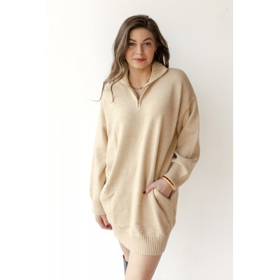hadleigh half zip sweater dress