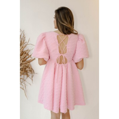 bubble gum mini dress