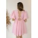 bubble gum mini dress